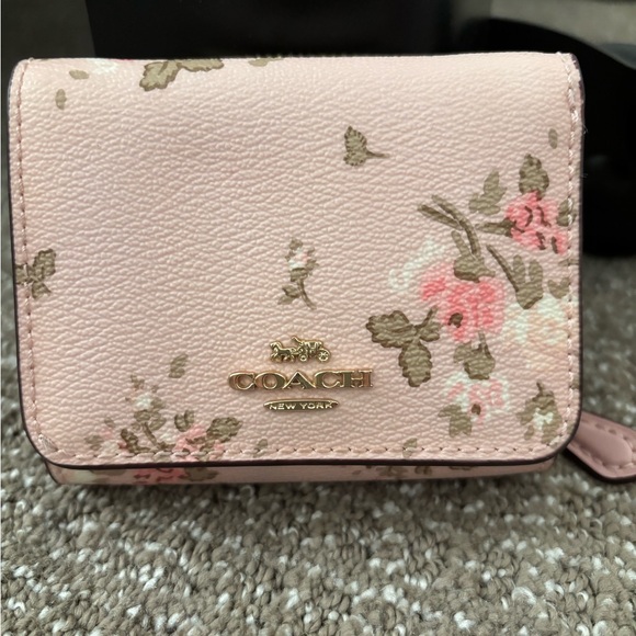 Coach Pink Floral Wallet - Picture 1 of 5